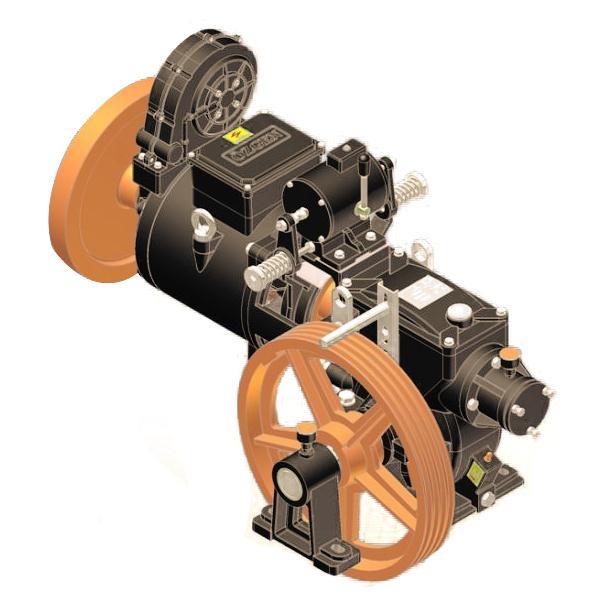 Dual Speed Geared Compact Motor.